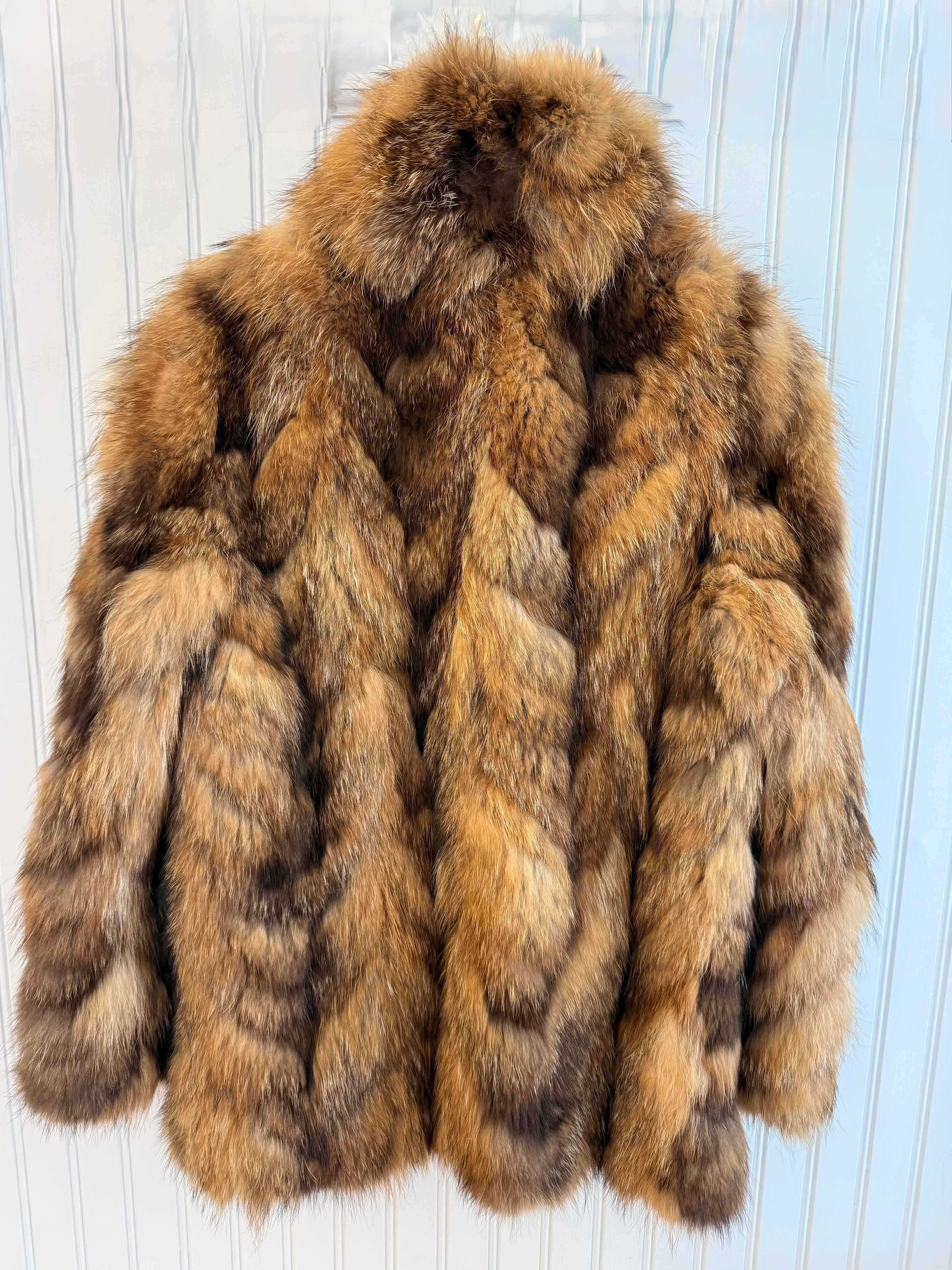 Vintage Raccoon Fur Coat.